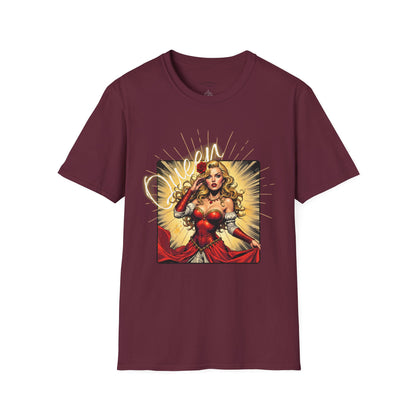 Empowered Women Unisex Softstyle T-Shirt - Bold & Confident Design, queen. girl