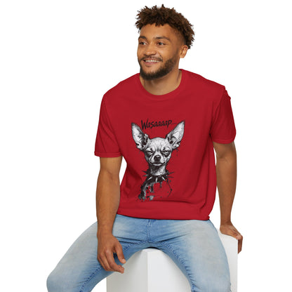 Chihuahua 'Wasaaaap' Graphic T-Shirt — Funny Dog Tee for Pet Lovers