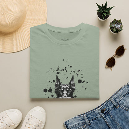 Doberman Ink Splatter T-Shirt