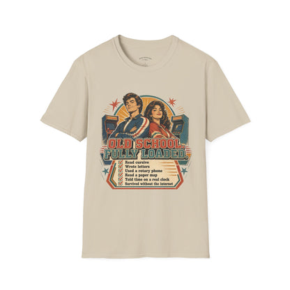 T-Shirt — Retro 'Old School' Arcade Couple Vintage Gamer Tee