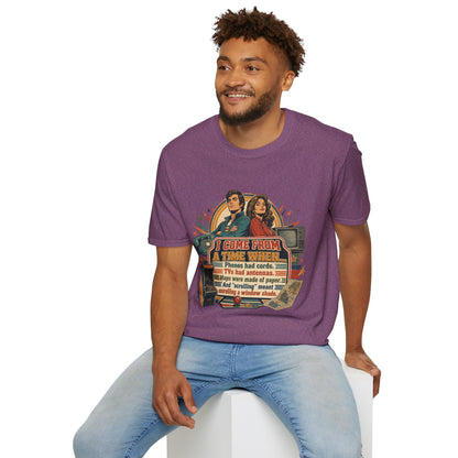 Vintage Road Trip T-Shirt — "I Come From A Time When" Retro Couple Graphic