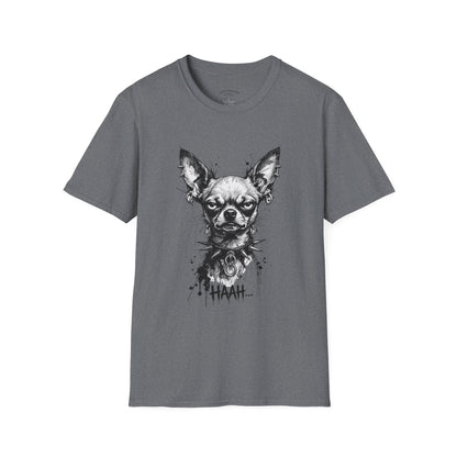 Chihuahua Portrait T‑Shirt — Expressive Black & White Dog Art Tee