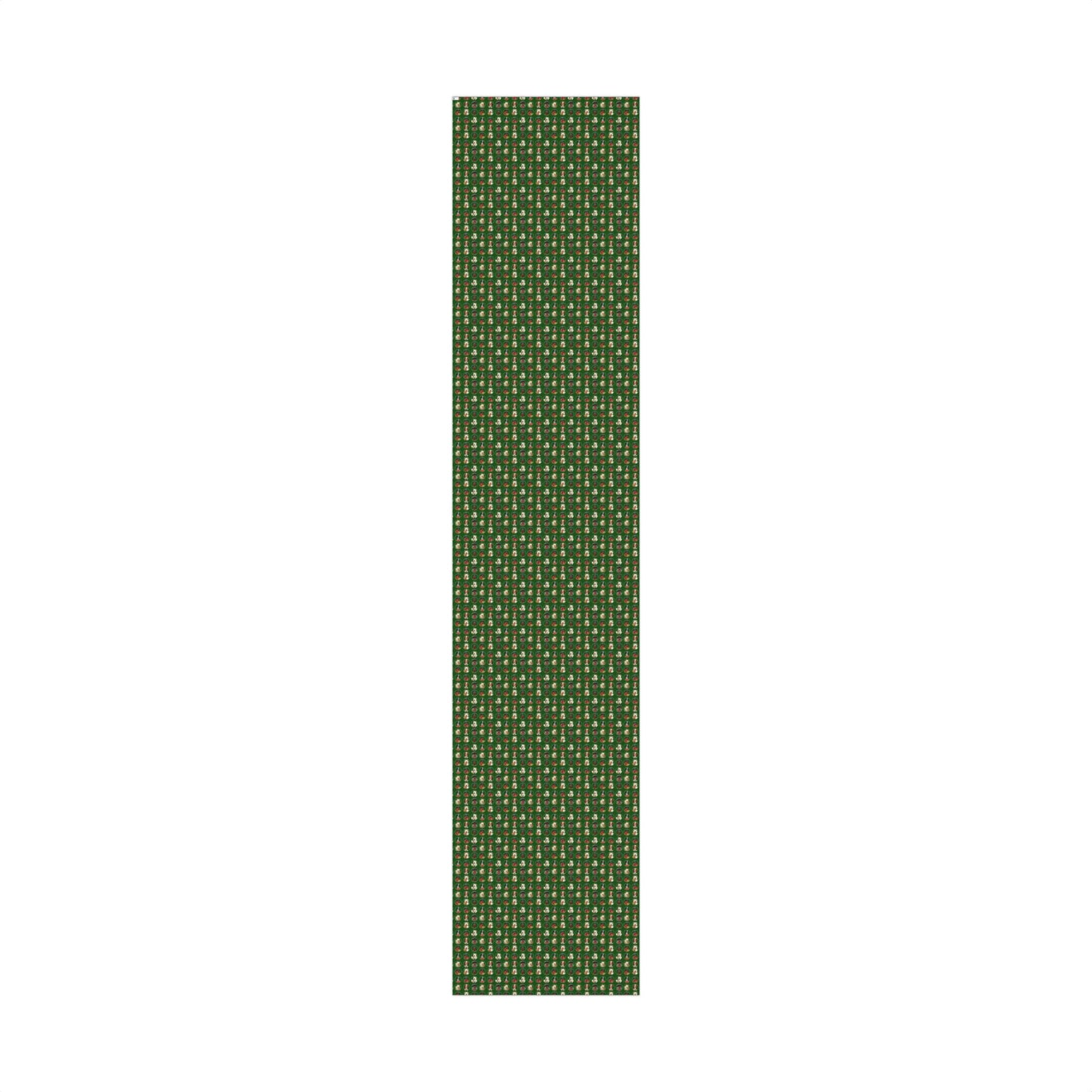 Christmas Dog Pattern Gift Wrap Paper – Green Holiday Puppy Wrapping Sheets