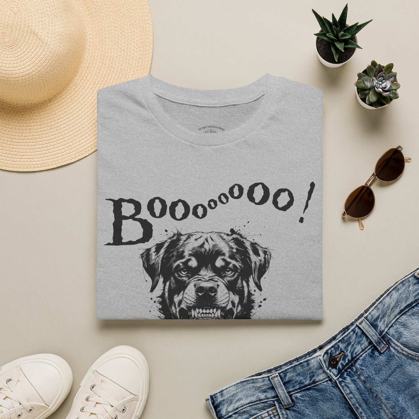 Rottweiler Boo! T-Shirt — Spooky Dog Halloween Tee