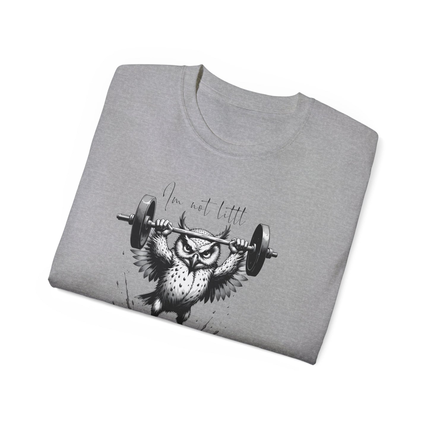 Fitness Owl Graphic Tee — "I’m Not Old, I’m Compacted" Motivational Weightlifting T-Shirt