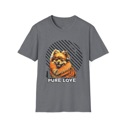 Pure Love Pomeranian T-Shirt - Unisex Softstyle Tee for Dog Lovers
