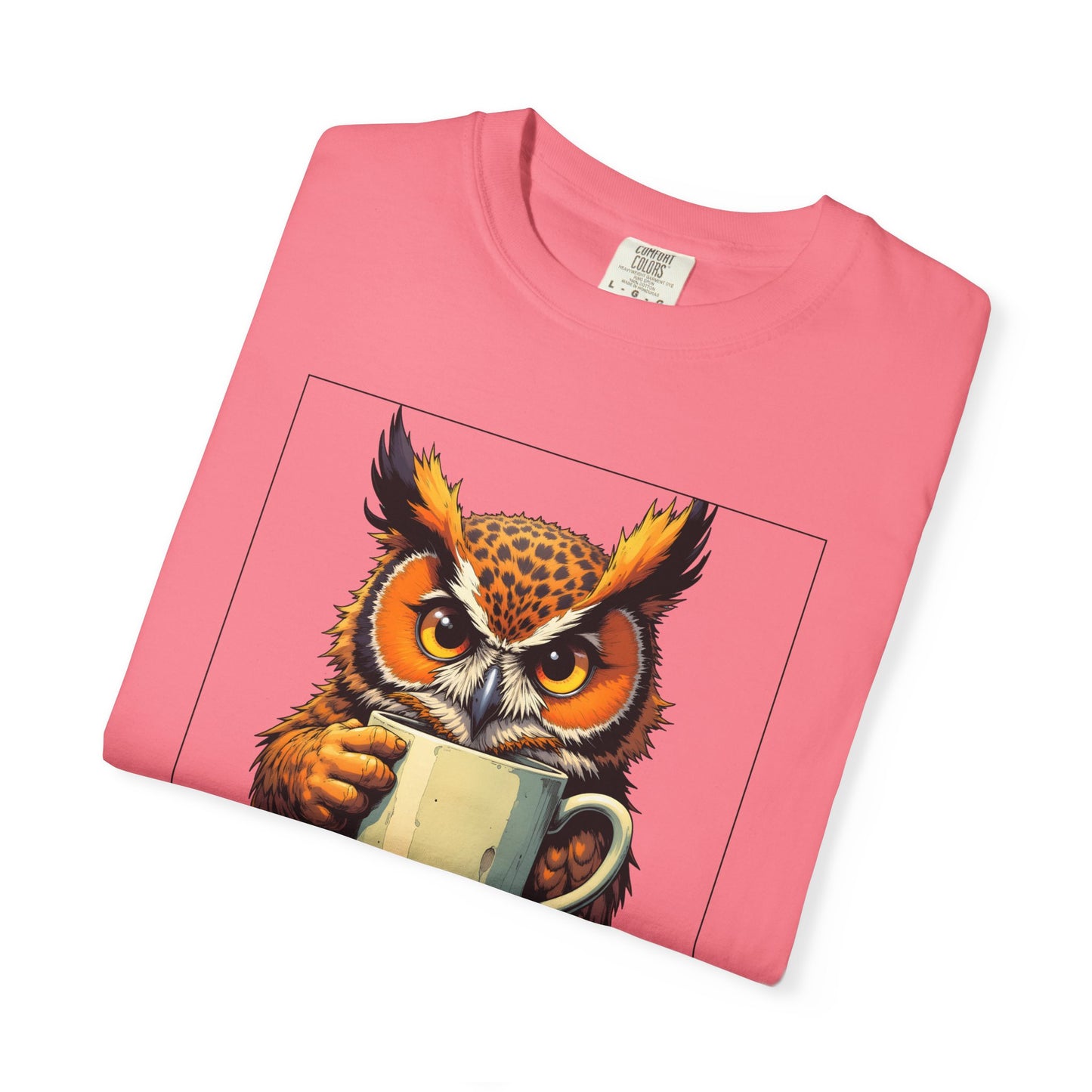 Coffee Owl T‑Shirt - "Touch My Coffee and You'll Need a New Hand" Graphic Tee