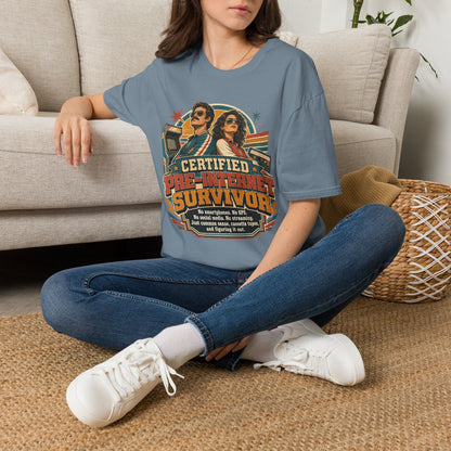 Certified Pre-Pandemic Survivor T-Shirt — Retro 70s Vintage Graphic