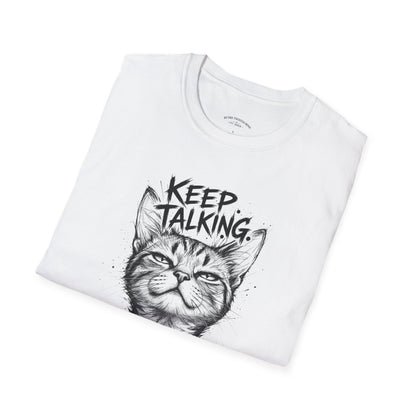 Keep Talking I'm Taking Notes Cat T‑Shirt