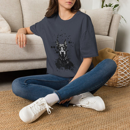 Doberman Ink Splatter T-Shirt