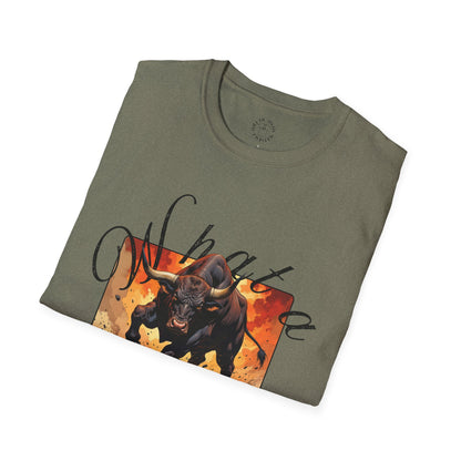 Unisex Bull Graphic T-Shirt - Fierce & Fun Fashion for Animal Lovers,bull