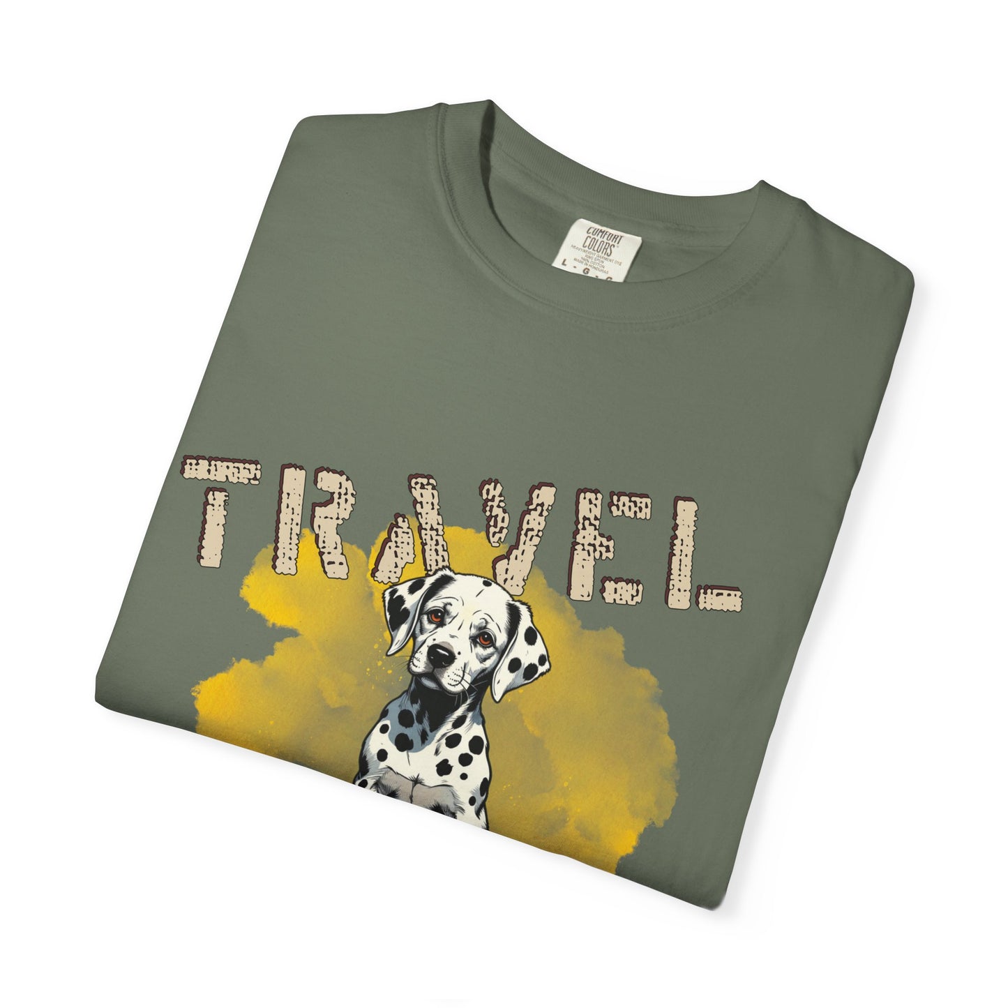 Travel Time Dog T-Shirt, Unisex Graphic Tee, Pet Lover's Gift, Vacation Shirt, Travel Enthusiast Apparel