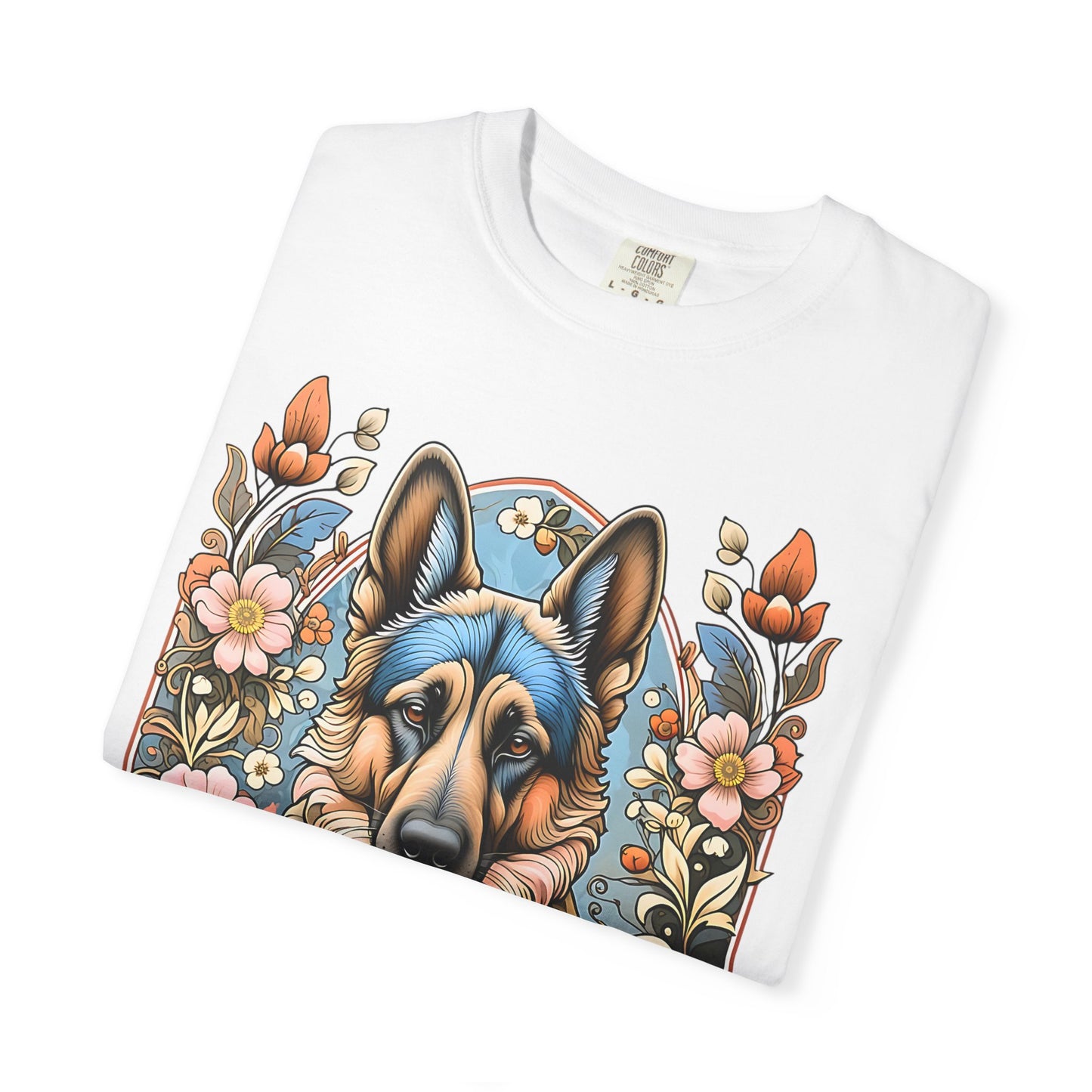 Pure Love German Shepherd T-Shirt – Unisex Garment-Dyed Tee for Dog Lovers