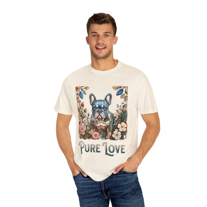 Pure Love Unisex Garment-Dyed T-Shirt - Perfect for Dog Lovers