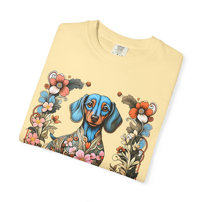 Pure Love Dachshund T-Shirt - Unisex Garment-Dyed Tee