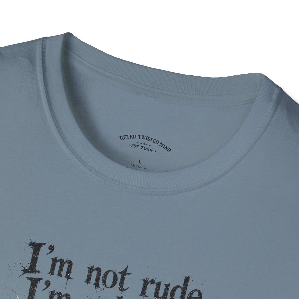 Cat Graphic T‑Shirt — "I'm Not Rude, I'm Selective" Funny Cat Tee