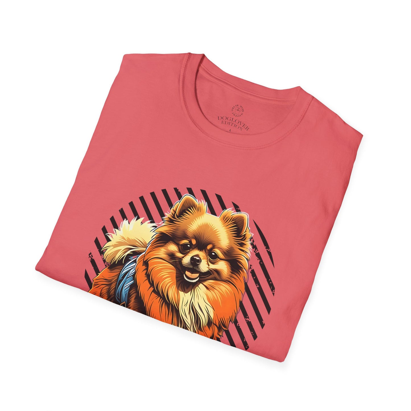 Unisex Softstyle T-Shirt - 'Pure Love' Pomeranian Print