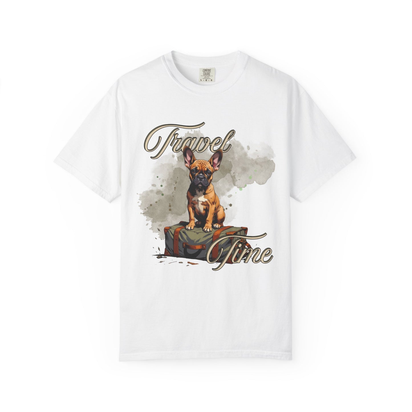 Travel Time Unisex Garment-Dyed T-Shirt - Perfect for Dog Lovers & Adventurers