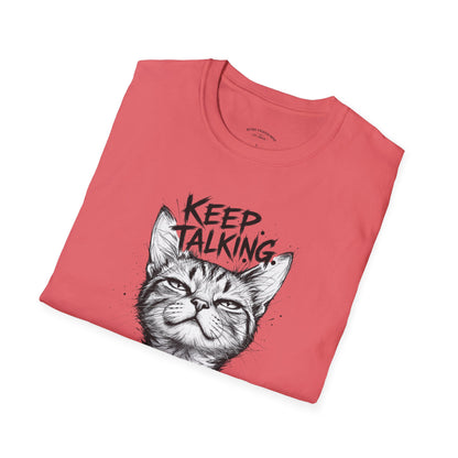 Keep Talking I'm Taking Notes Cat T‑Shirt