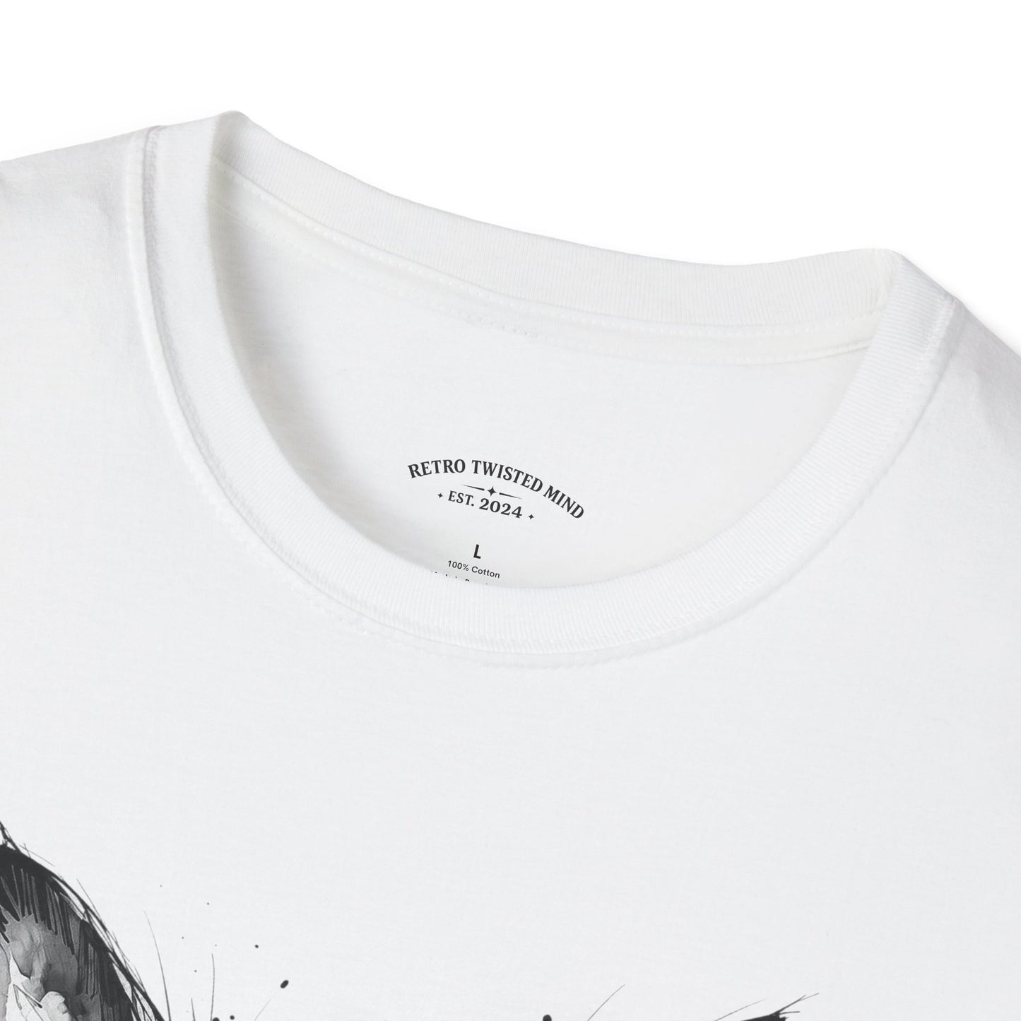 Chihuahua Portrait T‑Shirt — Expressive Black & White Dog Art Tee