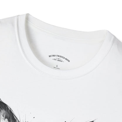 Chihuahua Portrait T‑Shirt — Expressive Black & White Dog Art Tee