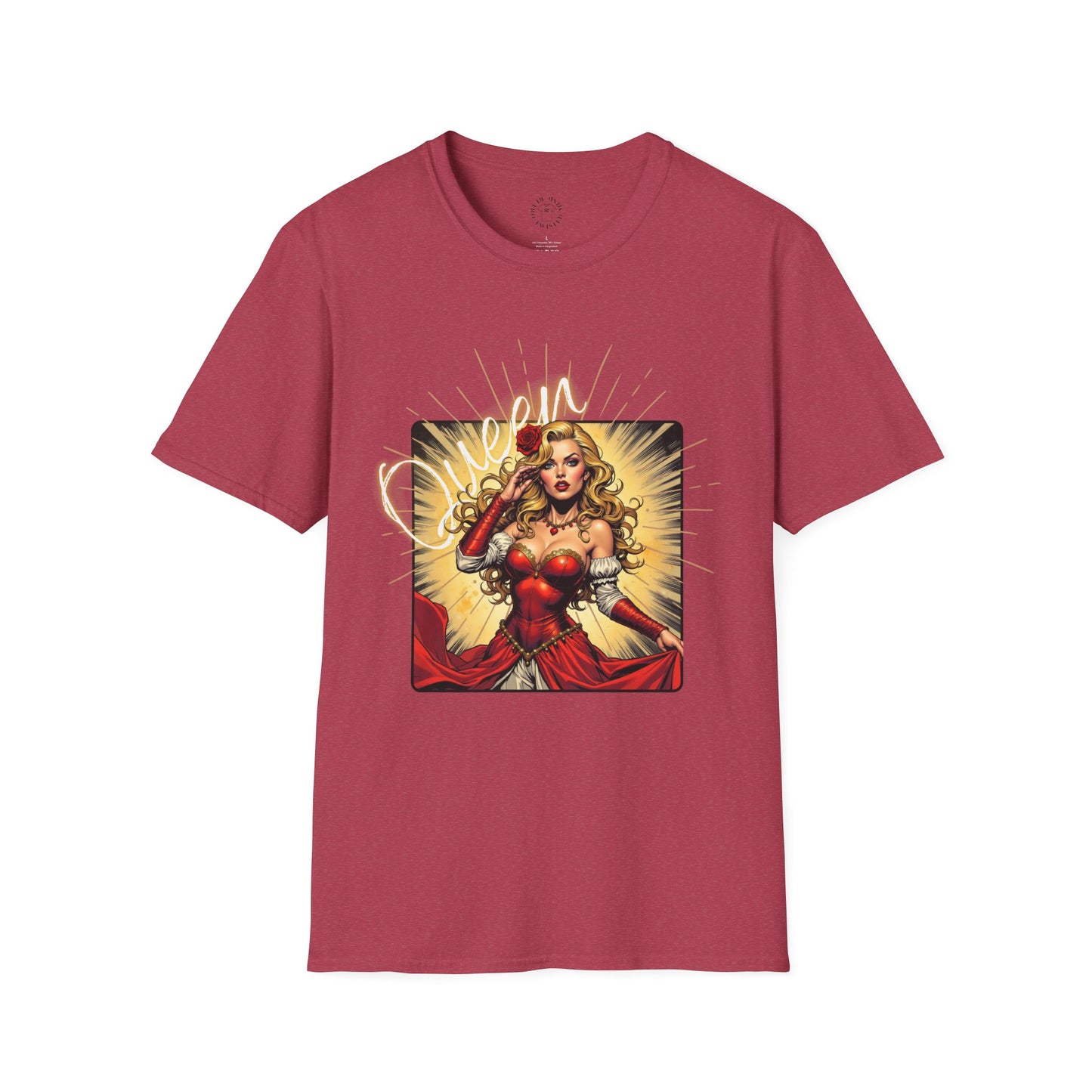 Empowered Women Unisex Softstyle T-Shirt - Bold & Confident Design, queen. girl