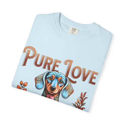 Cute Dachshund 'Pure Love' Unisex T-shirt - Perfect for Dog Lovers
