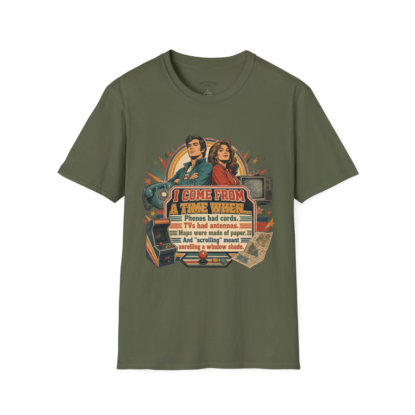 Vintage Road Trip T-Shirt — "I Come From A Time When" Retro Couple Graphic