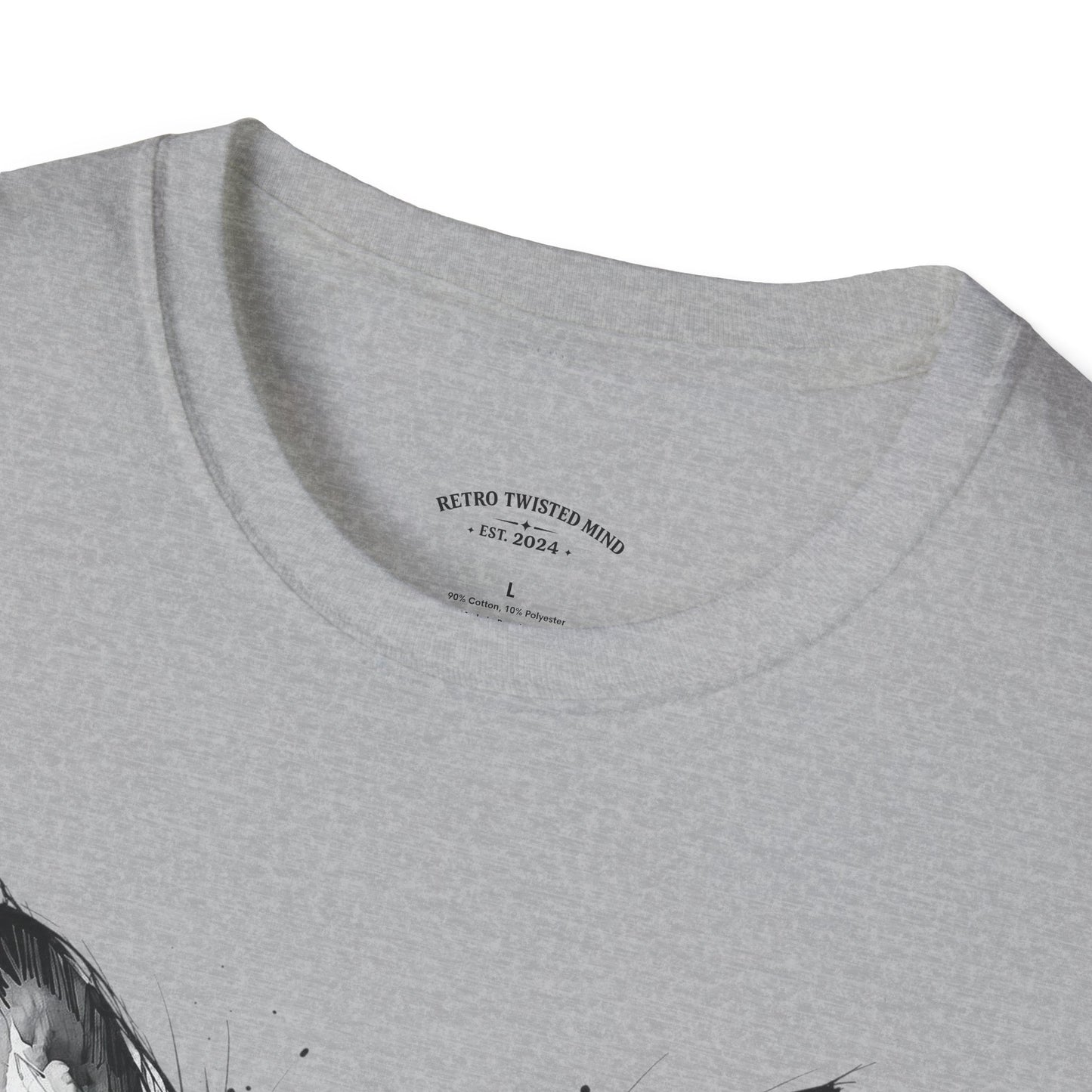 Chihuahua Portrait T‑Shirt — Expressive Black & White Dog Art Tee