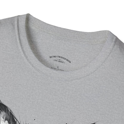 Chihuahua Portrait T‑Shirt — Expressive Black & White Dog Art Tee
