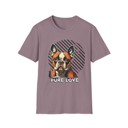 Pure Love French Bulldog Unisex Softstyle T-Shirt
