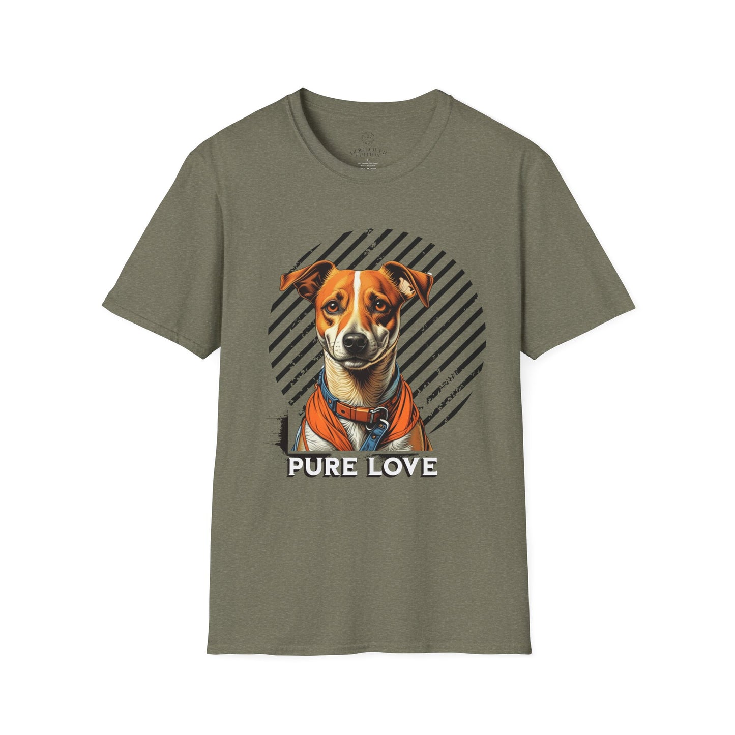 Pure Love Dog Unisex T-Shirt - Softstyle Cotton Tee for Animal Lovers