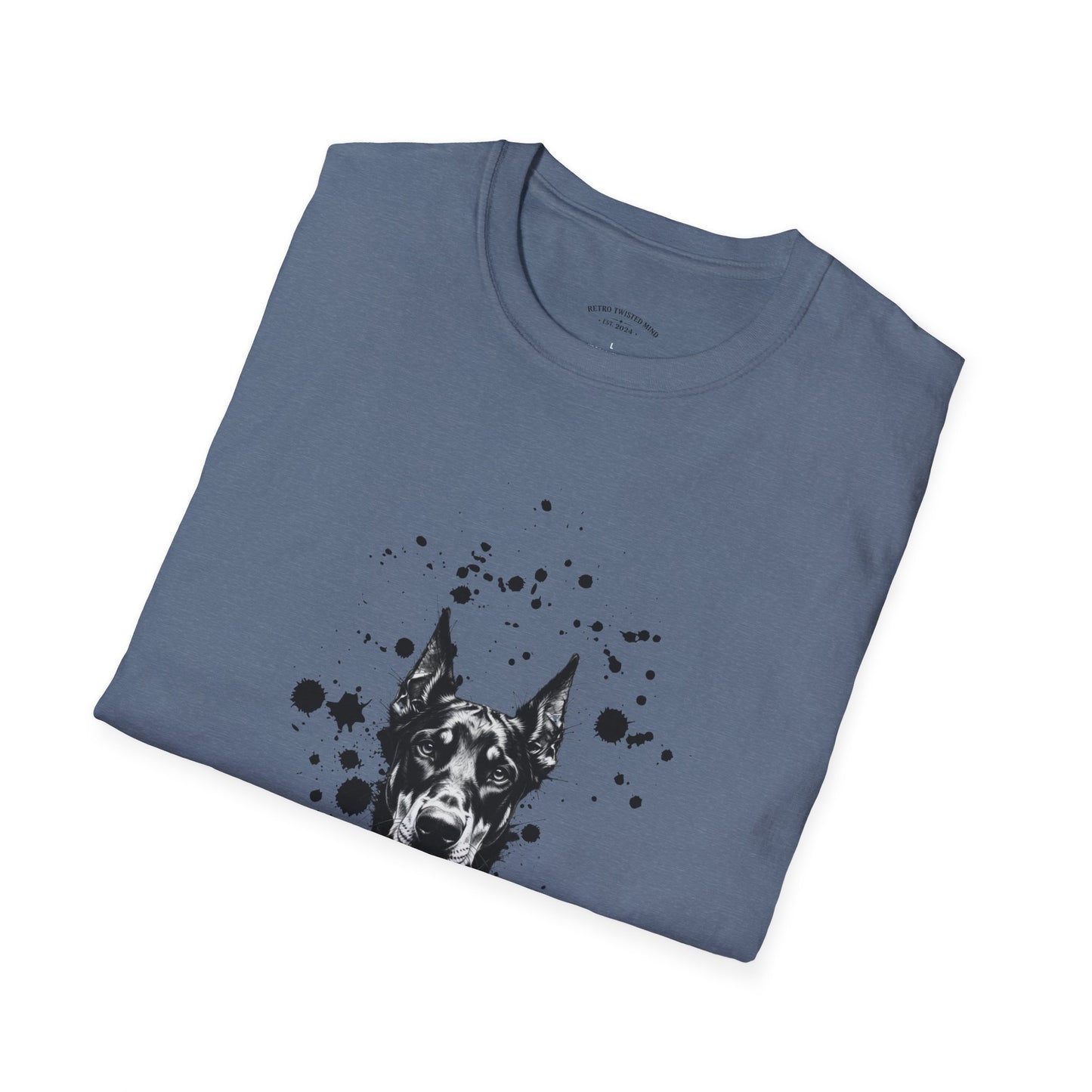 Doberman Ink Splatter T-Shirt