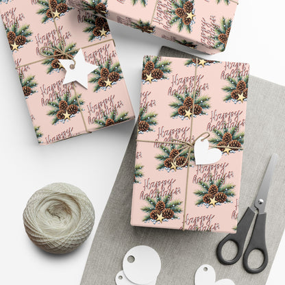 Cardinal & Pine Holiday Gift Wrap Paper