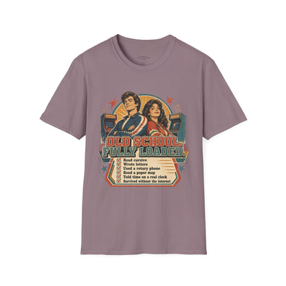 T-Shirt — Retro 'Old School' Arcade Couple Vintage Gamer Tee