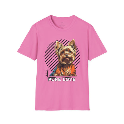 Pure Love Yorkie Unisex Softstyle T-Shirt
