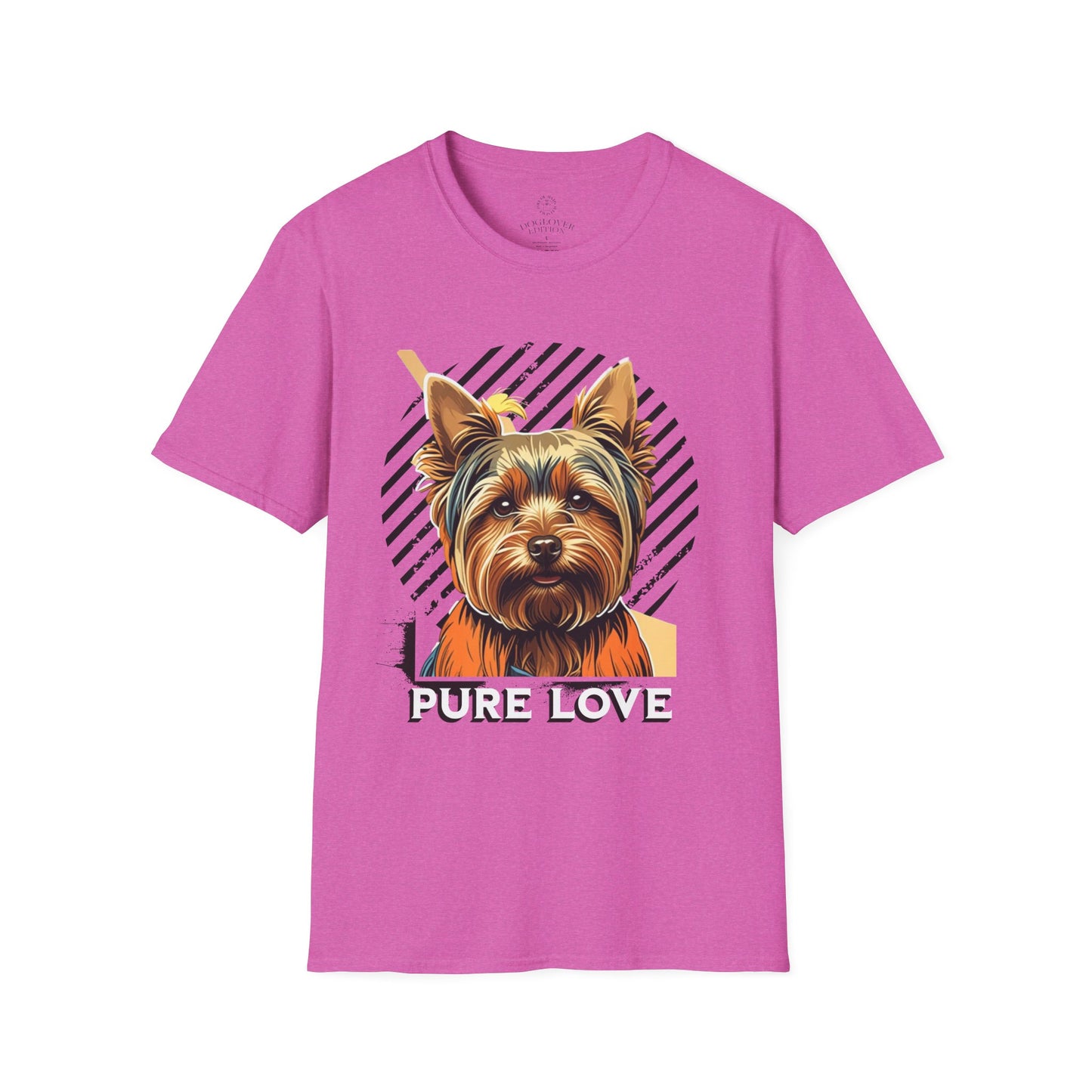 Pure Love Yorkie Unisex Softstyle T-Shirt - Perfect Gift for Dog Lovers