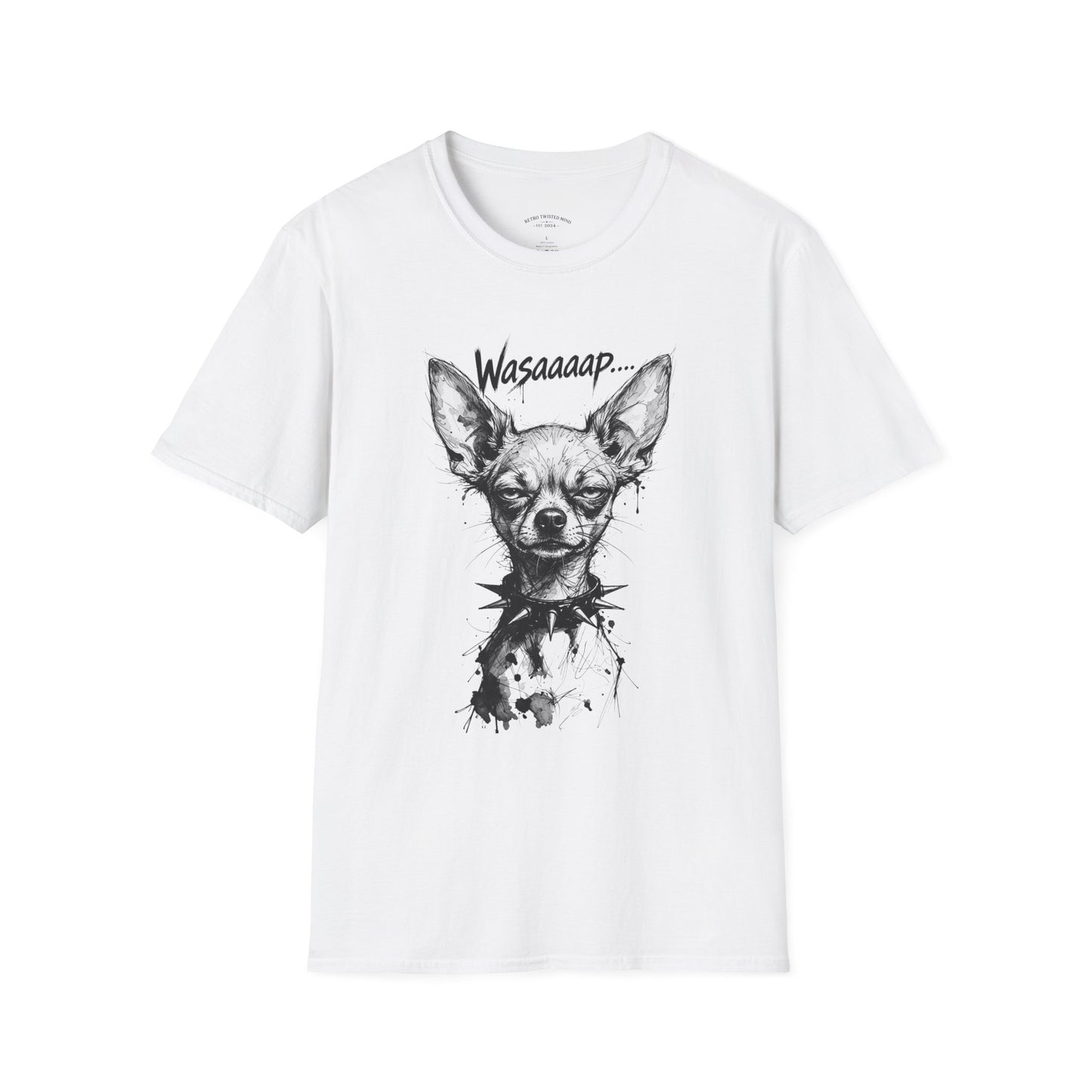 Chihuahua 'Wasaaaap' Graphic T-Shirt — Funny Dog Tee for Pet Lovers
