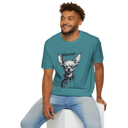Chihuahua 'Wasaaaap' Graphic T-Shirt — Funny Dog Tee for Pet Lovers