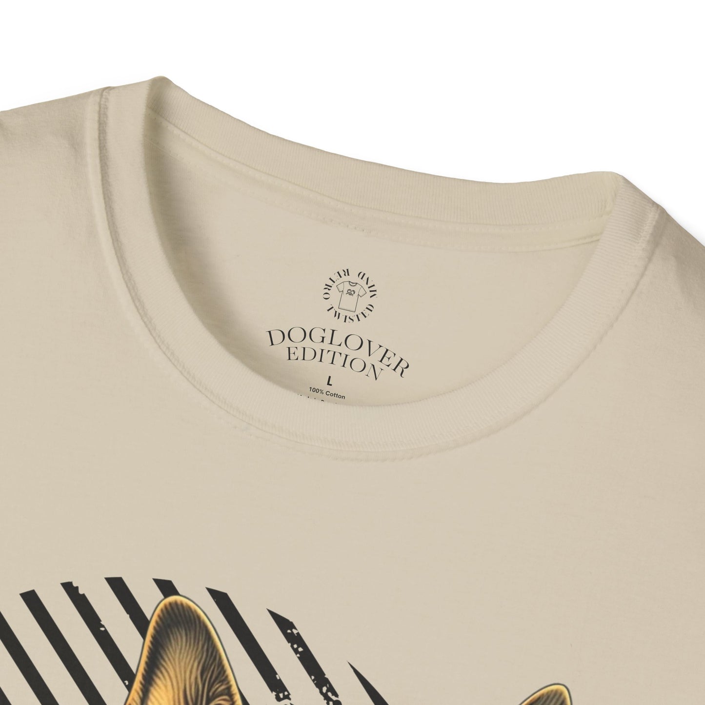 German Shepherd Pure Love Unisex Softstyle T-Shirt .dog