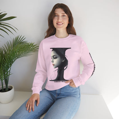 Letter I, Stylish Artistic Sweatshirt, Trendy Crewneck, Graphic Sweater, Cozy Unisex Top, Unique Gift for Art Lovers, Everyday Comfort