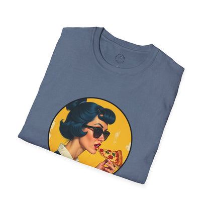 Cool Mama Unisex Softstyle T-Shirt - Retro Chic Pizza Lover Tee,mom