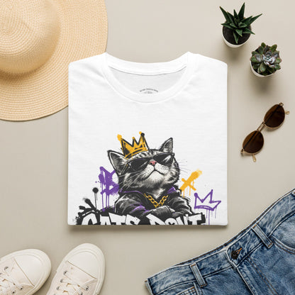 Cat Graphic Tee — "Cats Don't Have Owners They Have Staff"