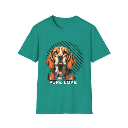 Pure Love Dog T-Shirt - Unisex Softstyle Tee for Animal Lovers