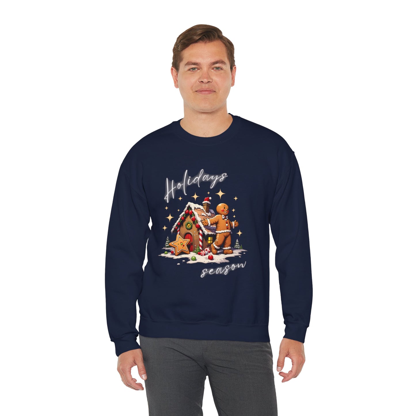 Holiday Season Gingerbread Crewneck Sweatshirt