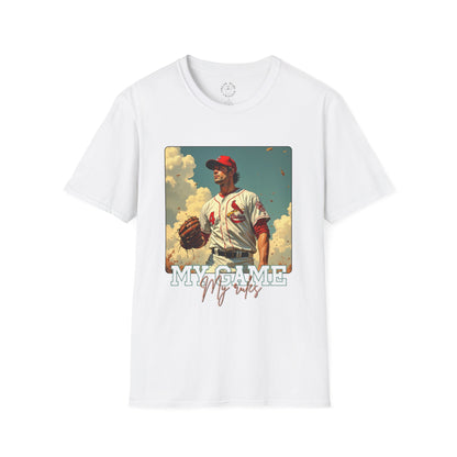 Retro Baseball T-Shirt - My Game My rules.sport,baseball