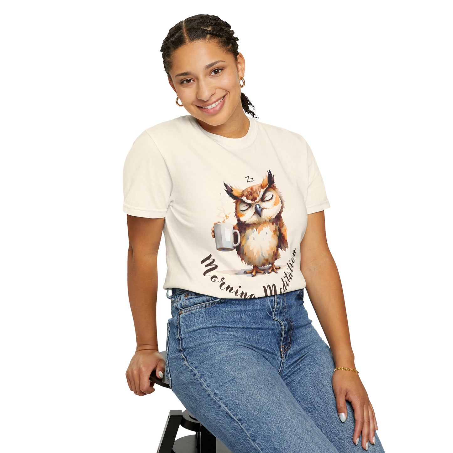 Morning Meditation Owl T-Shirt