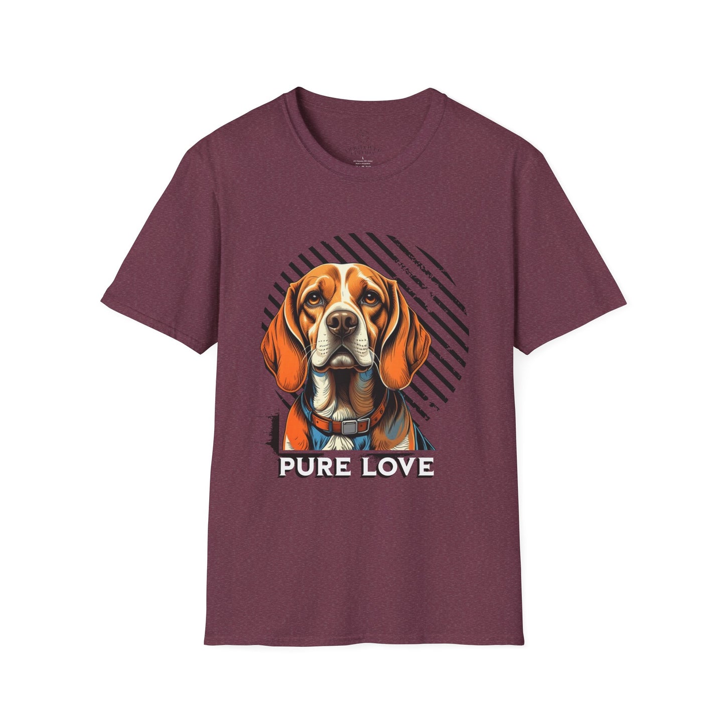 Pure Love Dog T-Shirt - Unisex Softstyle Tee for Animal Lovers
