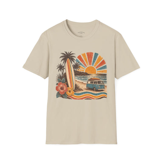 Retro Surf Sunset T-Shirt
