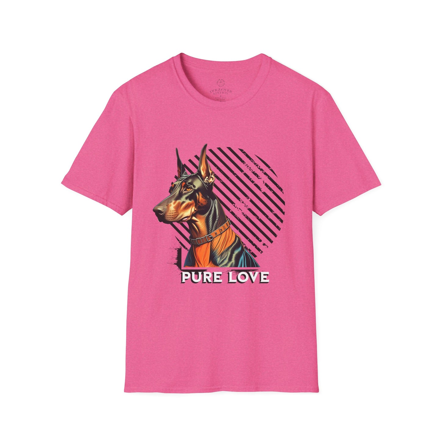 Pure Love Doberman Unisex Softstyle T-Shirt